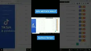 Sistem Pendukung Keputusan Beasiswa menggunakan Metode MAUT #spk #metodemaut #skripsi