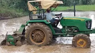 JohnDeera5105(40HP) 4WD Tractor Review to 6fit rotavator Proformance #Tractor#john deere#agriculture