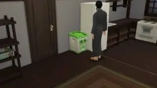 Sims 4 CC MOD: Touchless Recycling Bin
