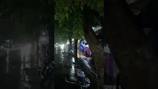 Soothing Night Rain Sounds in the City | Rain Walking Ambience