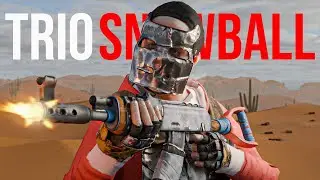 Самый быстрый снежный ком из трёх человек на официальных серверах Rust.