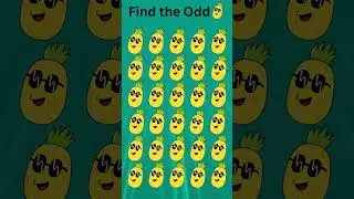 Can You Find the Odd Pineapple? 🍍 Visual Puzzle Challenge! #fungame #puzzle #challenge
