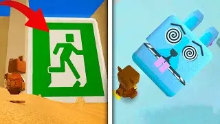 Giant Exit Button. Secret Blue Rabbit - Super Bear Adventure Gameplay Walkthrough
