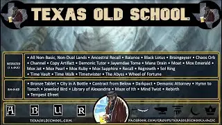 MTG Old School 93/94 Texas Old School Test game of The Deck VS Big Beaters