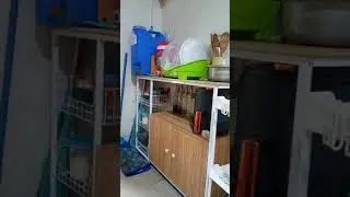 Unboxing And Assemble Kitchen Rack Cabinet from Shopee