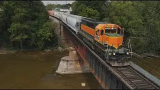 Ohio Shortline Railroads W&LE 6989 IORY 5016 RJC 1731 Mercer Landmark Coldwater