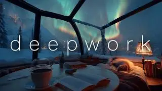 Work Music (3 Hours) | Calm Relaxing Focus Music | Northern Lights Cabin