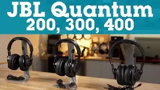JBL Quantum 200, 300, & 400 wired gaming headsets | Crutchfield