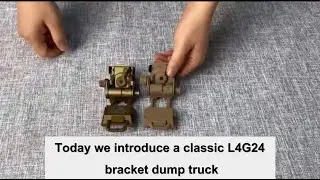 Comparison between metal and nylon dump truck L4G24 helmet mount pvs18 night vision adapter#shorts