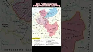 Mapa Polski w latach 1320-1333 #shorts #historia #ciekawostki #polska #poland #pl #litwa #viral