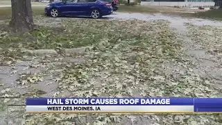 Hail Storm Causes Roof Damage