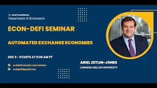 Ariel Zetlin-Jones: Automated Exchange Economies