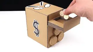 Wow! Amazing DIY Personal Bank Saving Coin from Cardboard