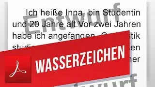 Wasserzeichen in PDF einf&uuml;gen | Wasserzeichen in PDF mit Adobe Acrobat erstellen