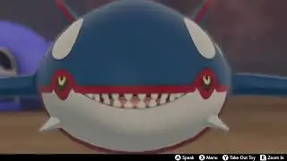 POV: Kyogre approaches you then smiles at you in Pokemon Sword and Shield Crown Tundra.