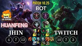 SN huanfeng Jhin vs Twitch Bot - KR Patch 10.25