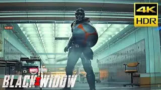 Taskmaster Chasing Black Widow Scene 4K | Black Widow Movie Clip 