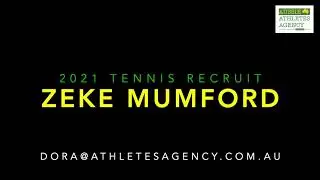 Zeke Mumford - 2021 U.S. College Tennis Prospect