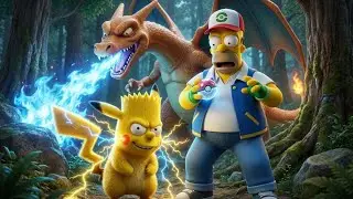 The Simpsons Play Pok&eacute;mon GO in Real Life! 📱 Full 4K Unreal Engine 5 | The Simpsons 3D Animation