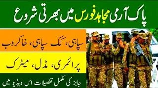 Mujahid Force Jobs 2023 - Mujahid Regiment Jobs 2023 - Jobs in Pakistan