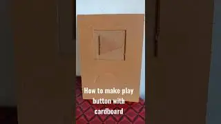 how to make a youtube play button with cardboard#shorts please subscribe