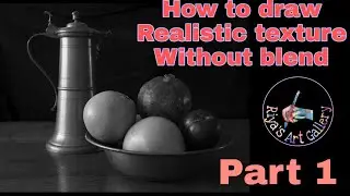 How to draw realistic texture | no blending challenge | part 1