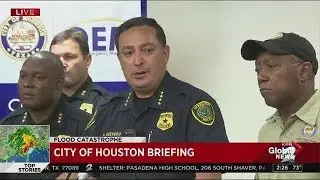 Houston Police chief delivers passionate speech about officer who drowned in Harvey floods