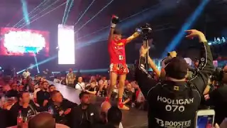 Redouan Laarkoubi opkomst met rapper Laksida Fightsense Enfusion Live Silverdome