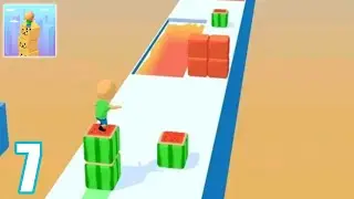 Cube Surfer! Gameplay Walkthrough Level 7 (Android, iOS)
