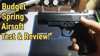 JKX 313 Airsoft Spring Toy - Shooting Test & Review | Budget Plinking Fun!