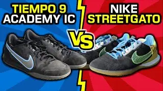 Qual a MELHOR chuteira de FUTSAL? Testei a Nike Streetgato e Tiempo Legend 9 Academy IC