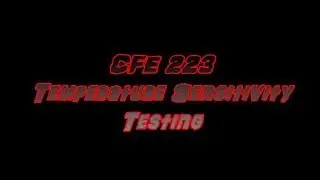 Testing CFE223 Temperature Sensitivity