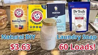 ONLY 4 INGREDIENTS! | Easy DIY Natural Laundry Soap, and CHEAP!