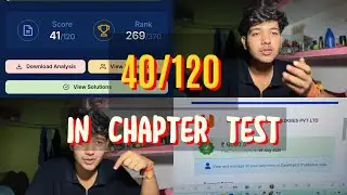 Failed in test 🙂😭 PRAYAS JEE 2026