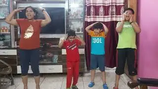 #fun #holidays #yogaday special #best exercise #kids rhyme #head shoulder knees and toes