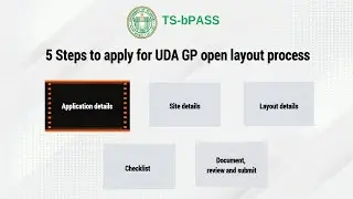Walkthrough of Citizen application form for UDA GP open layout process - Part 1, Application details