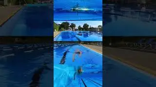 Freestyle Swimming | easy and relaxed from different angles (more info in comments) l #swim #shorts