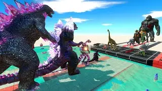 EVOLUTION of GODZILLA Supercharged New Empire Size Comparison VS Team Kong x KAIJU MONSTER Team-ABRS