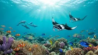 Beautiful Relaxing Music | Underwater Tropical Fish (4K) | Stress Relief for Work & Study
