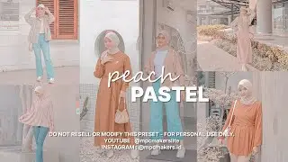 Peach Pastel Preset - #shorts Lightroom Mobile Tutorial - Free DNG File