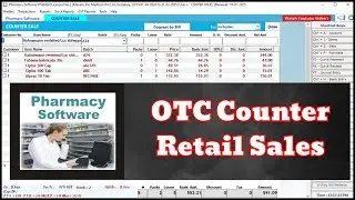 Counter Sales in Retail Pharmacy Store Management Software