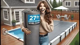 🏊&zwj;♂️ SMOPS Winter Cover Round Above Ground Swimming Pools | Best 27FT Above Ground Winter Pool Cover