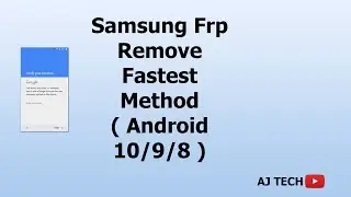All Samsung Android 10/9/8 Fastest & Easiest Frp Unlock Method 2021 - اسرع طريقة فتح frp اندرويد  10