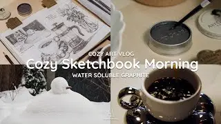 A cozy sketchbook morning for a 34-year-old late bloomer artist ☕️ | Art vlog