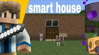 Smart door  part 1house in minecraft #Minecraft #MinecraftHouse  #RedstoneBuild #MinecraftIndia
