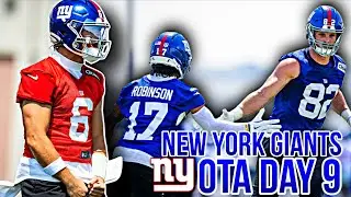 WE ACTUALLY HAVE GOOD QBs🥲!!! | New York Giants 2025 OTA Day 9 RECAP