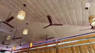 Pvc ceiling in restaurant in GOA | Pvc false ceiling and wall panelling