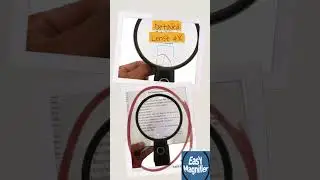 Hands FREE Reading? EasY Magnifier&reg; Desktop Magnifying Glass with LED Light and Stand, Spot Lens 4x