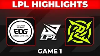 EDG vs NIP Highlights Game 1 | LPL 2026 Split 1 | EDward Gaming vs Ninjas in Pyjamas by Onivia