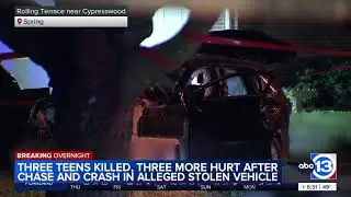 3 teens dead, 3 hurt after crashing during brief chase, deputies say